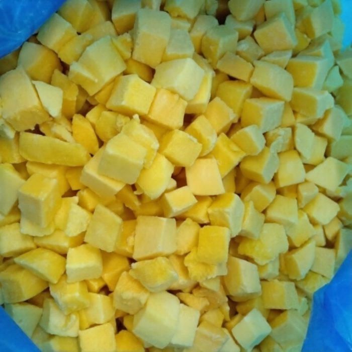 Frozen mango cube