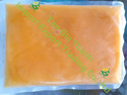 Frozen cantaloupe juice