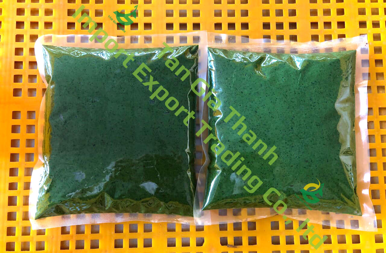 Frozen grated cassava leave in Vietnam Frozen grated cassava leave in Vietnam
