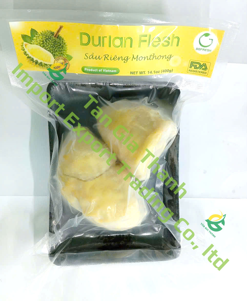 Frozen monthong durian flesh Frozen monthong durian flesh