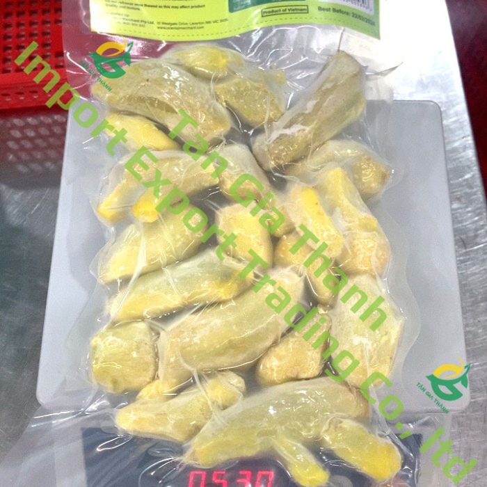 Frozen peeled ginger of Tan Gia Thanh