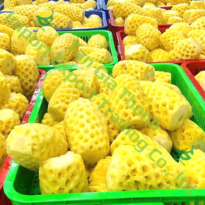 Frozen peeled pineapple of Tan Gia Thanh