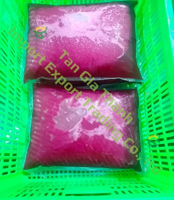 Frozen red dragon fruit juice