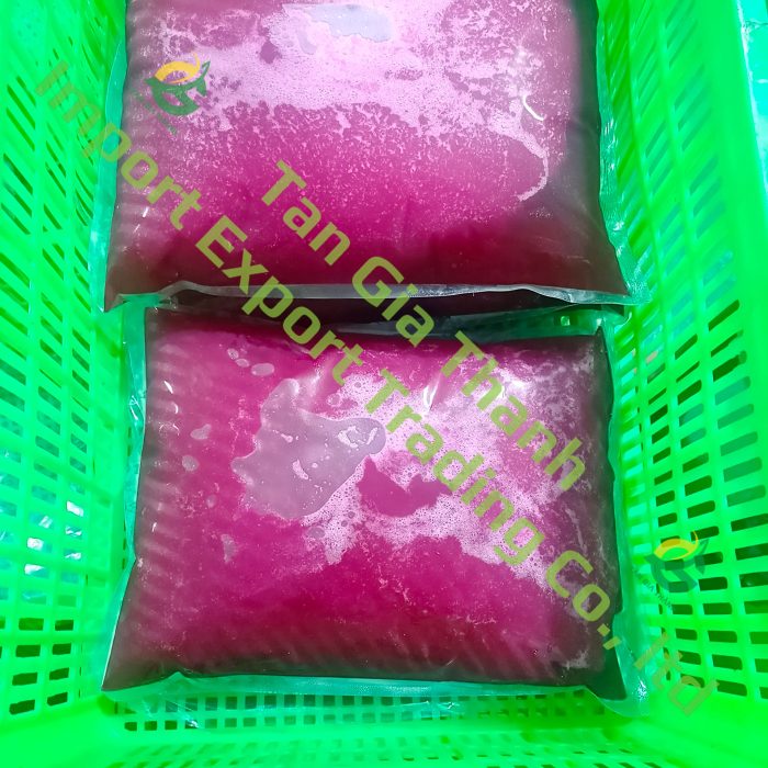 Frozen red dragon fruit juice