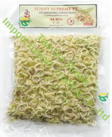 Frozen sliced lemongrass of Tan Gia Thanh