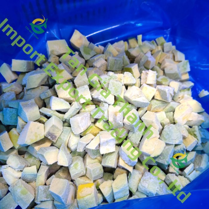 Frozen avocado cube