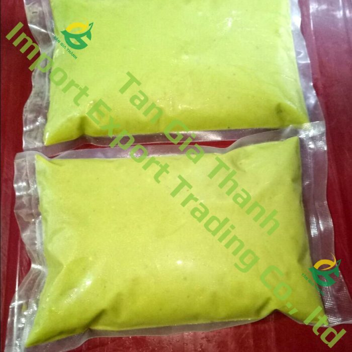 Frozen avocado puree