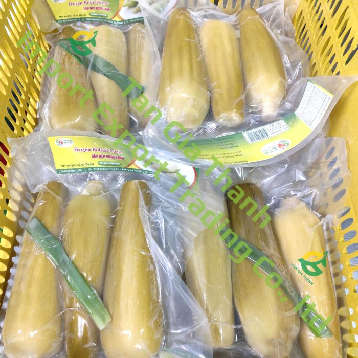 Frozen boiled waxy corn of Tan Gia Thanh