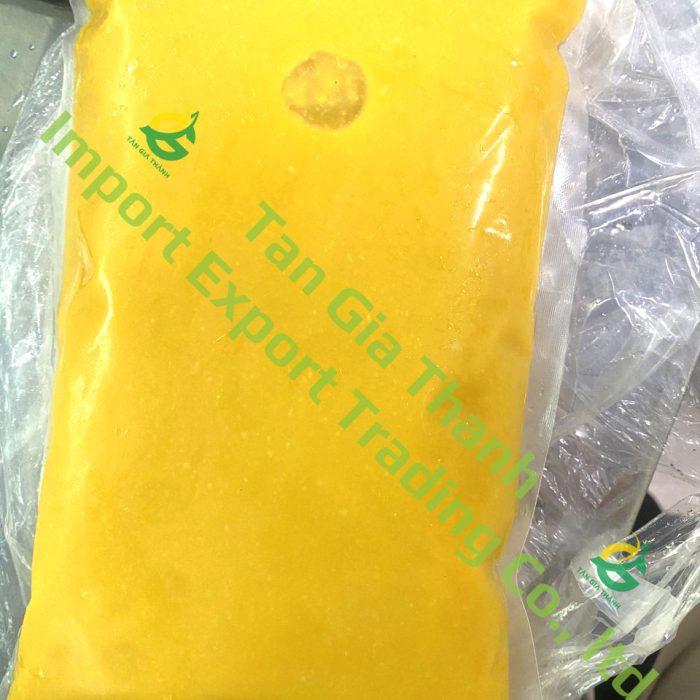 Frozen mango puree will be controlled strictly to ensure the quality