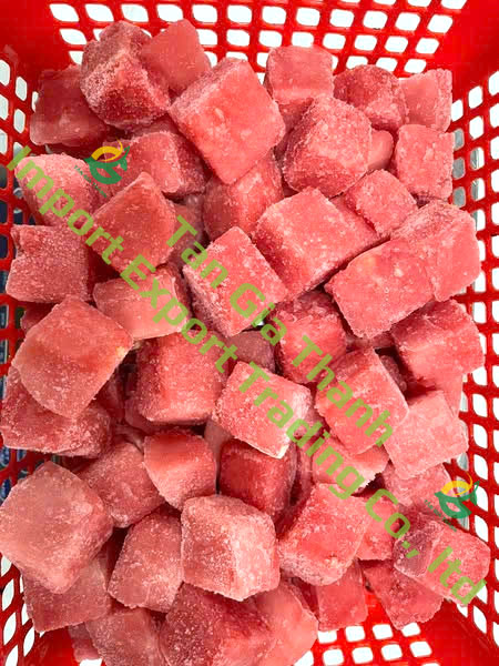 Frozen watermelon cube of Tan Gia Thanh Frozen watermelon cube of Tan Gia Thanh