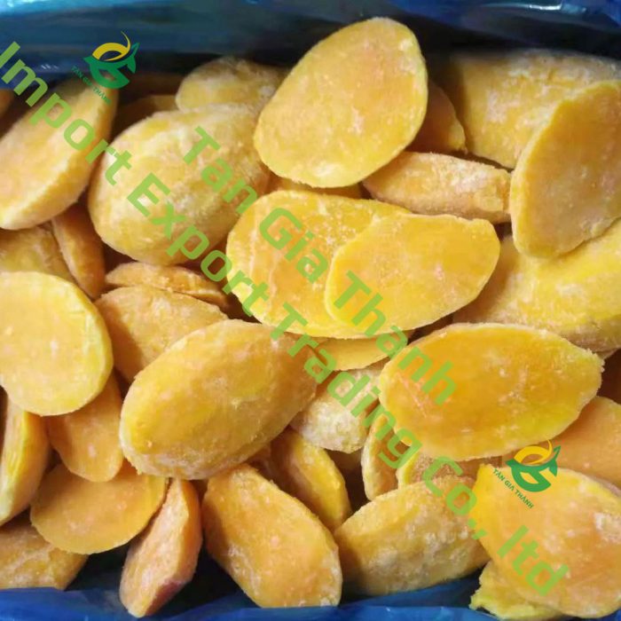 Frozen mango half cut of Tan Gia Thanh