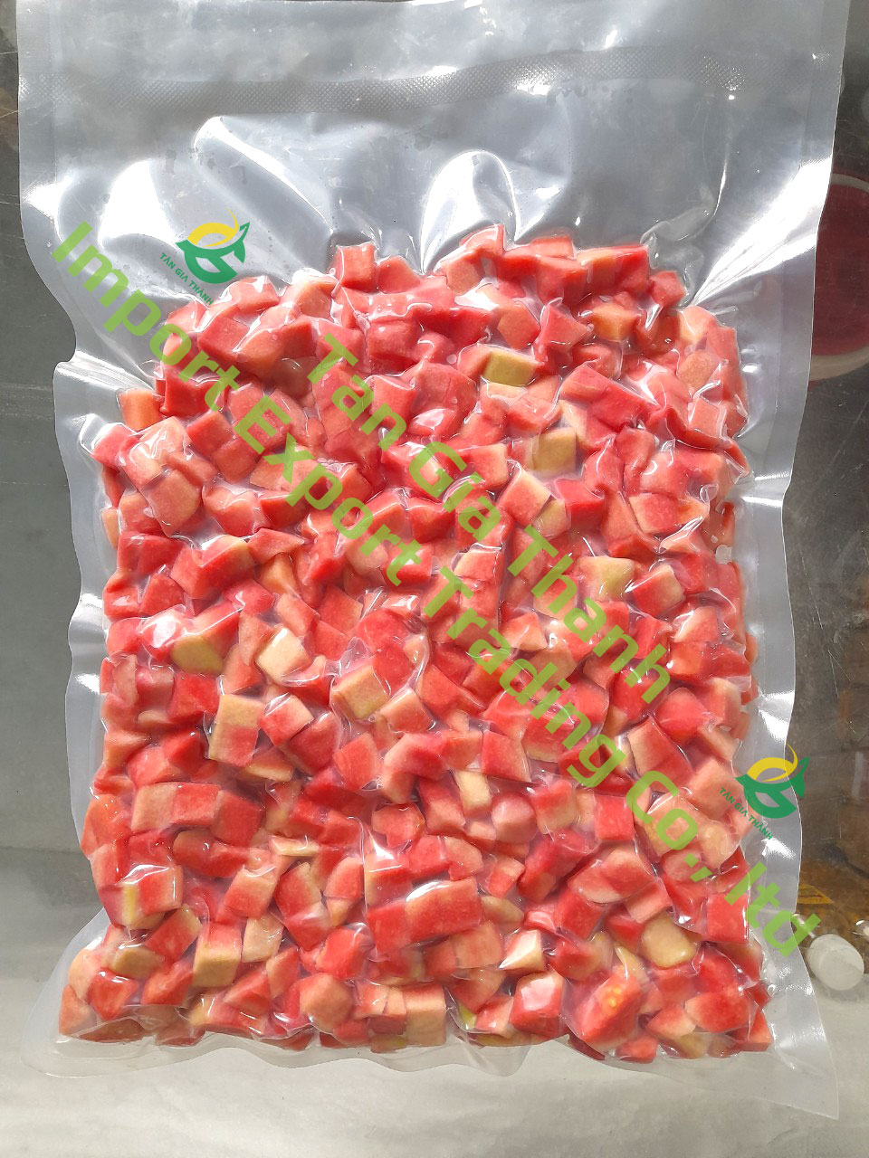 Frozen red guava cube Frozen red guava cube