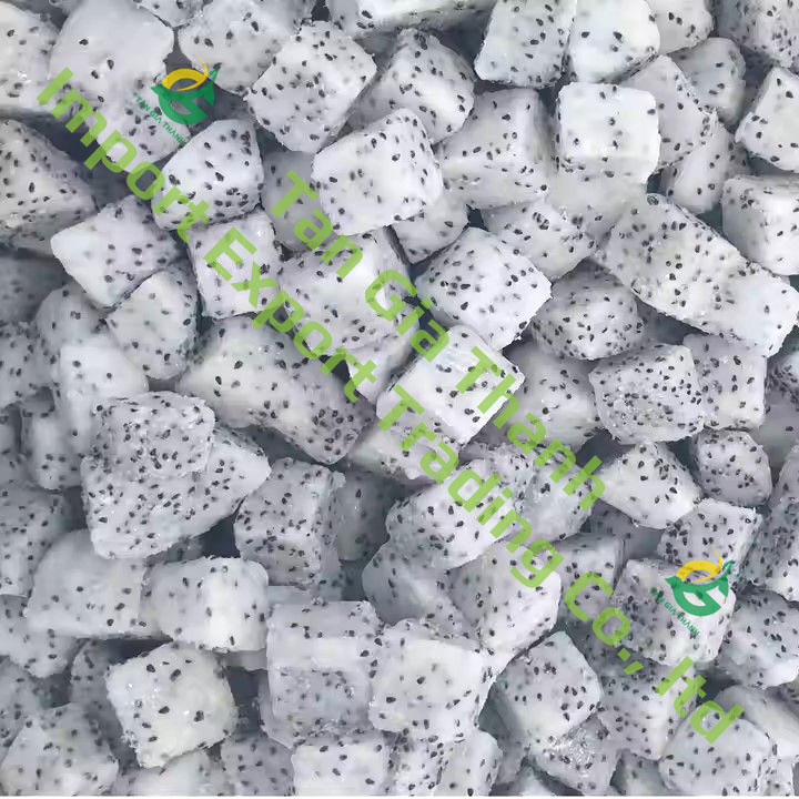 Frozen white dragon fruit cube Frozen white dragon fruit cube